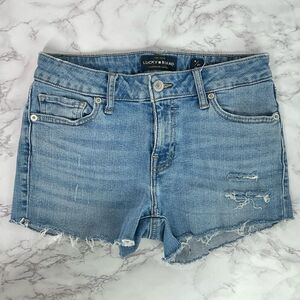 Lucky Brand Custom Cutoff Lolita Distressed Denim Jean Shorts 4